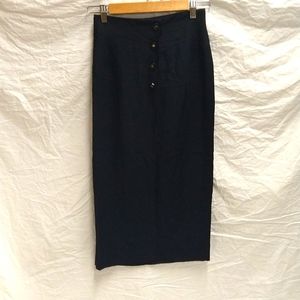 Gantos• black wrap pencil skirt